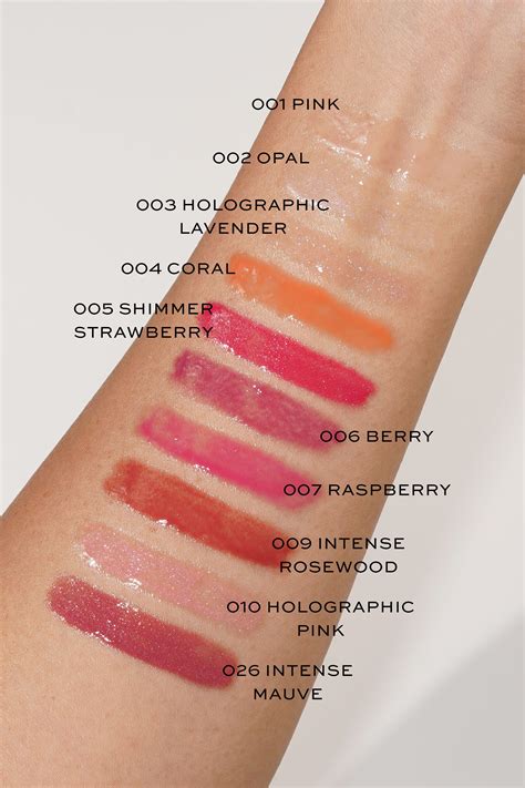 dior lip swatch|Dior lip oil shades.